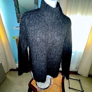 Dark grey mock neck sweater